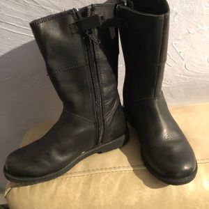 GEOX Black boots, black, size 26 (leather!!!)